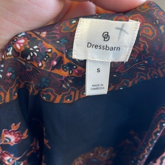 Dressbarn Surplice Wrap Kimono Shirt Leopard Blouse Small - Picture 2 of 7